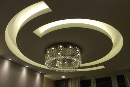 Photo Retro cream recessed ceiling lamp for bedroom