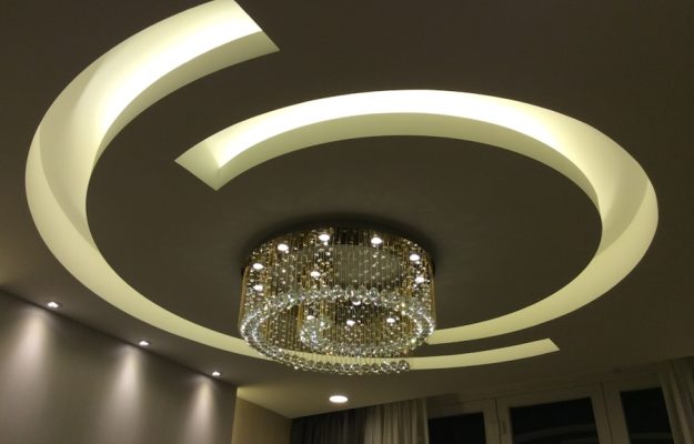 Photo Retro cream recessed ceiling lamp for bedroom