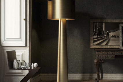 Die Eleganz von Kristall: Luxuriöse Eingangs-Stehlampe