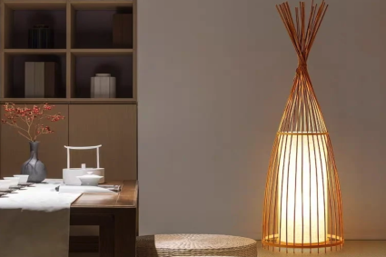 Neue chinesische Bambus-Stehlampe: Elegante Beleuchtungsoption