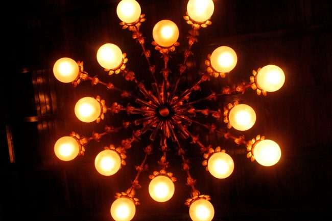 Photo Art Deco Star Table Lamp