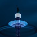 Photo LED embedded acrylic windmill ceiling light