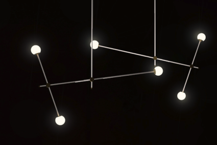 Asymmetrische Deckenleuchte im postmodernen Stil