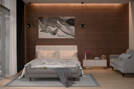 Photo accent wall lighting