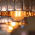 Photo copper dome pendant